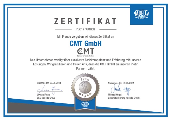 CMT GmbH - Platin Partner der Nadella-Gruppe